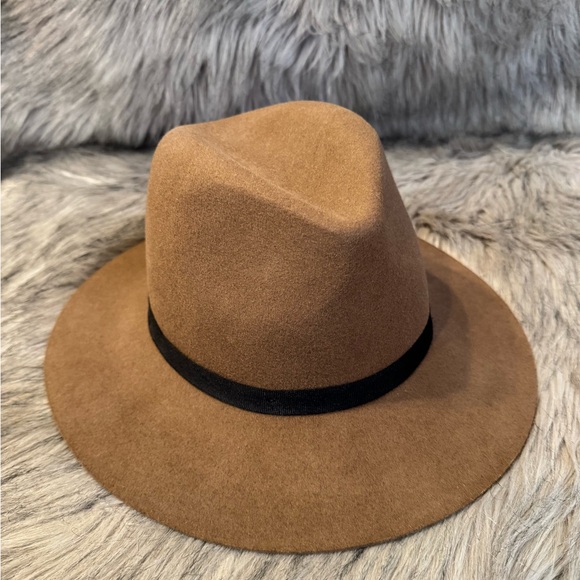 Alxiliary Stylish Brown & Black Fedora Hat Size S/M - Picture 10 of 10